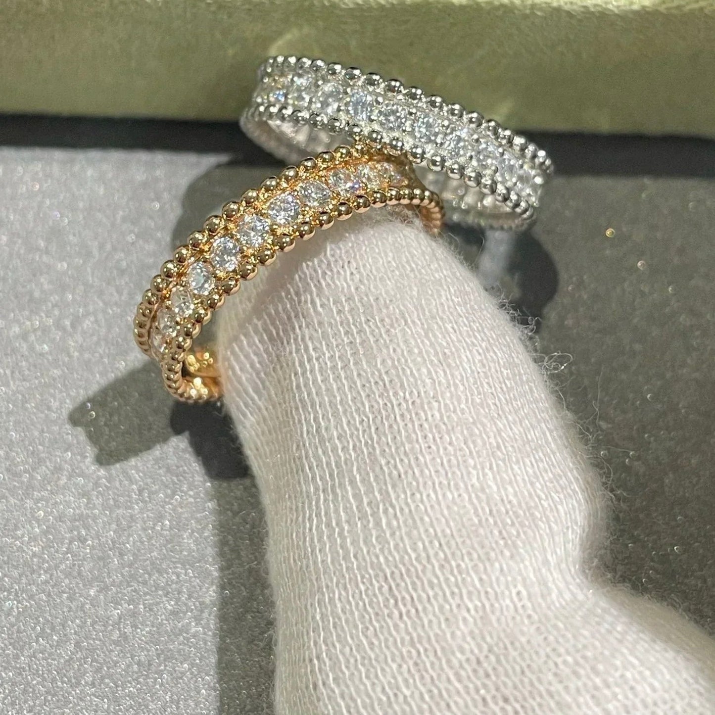 [Dawnora Jewelry]PERLEE DIAMOND ROSE GOLD RING