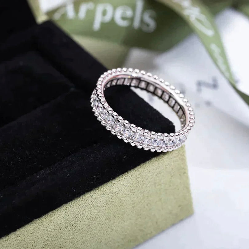 [Dawnora Jewelry]PERLEE DIAMOND SILVER RING