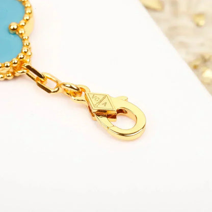 [Dawnora Jewelry] CLOVER 5 MOTIF TURQUOISE BRACELET COLLECTION