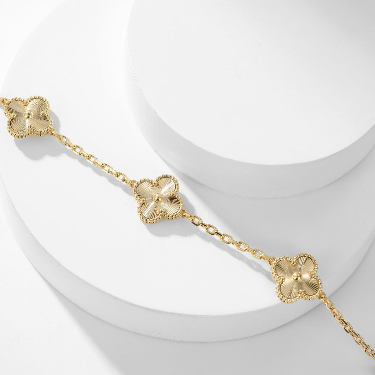 [Dawnora Jewelry]CLOVER 10 MOTIFS LASER NECKLACE