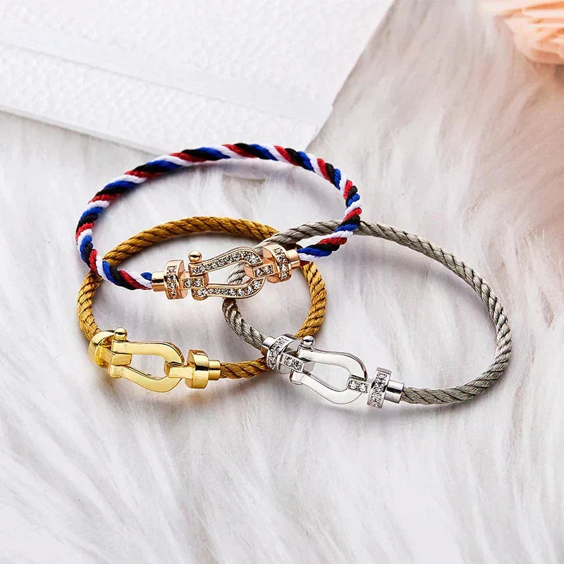 [Dawnora Jewelry]FORCE LARGE HORSESHOE NO DIAMOND BRACELET GOLD