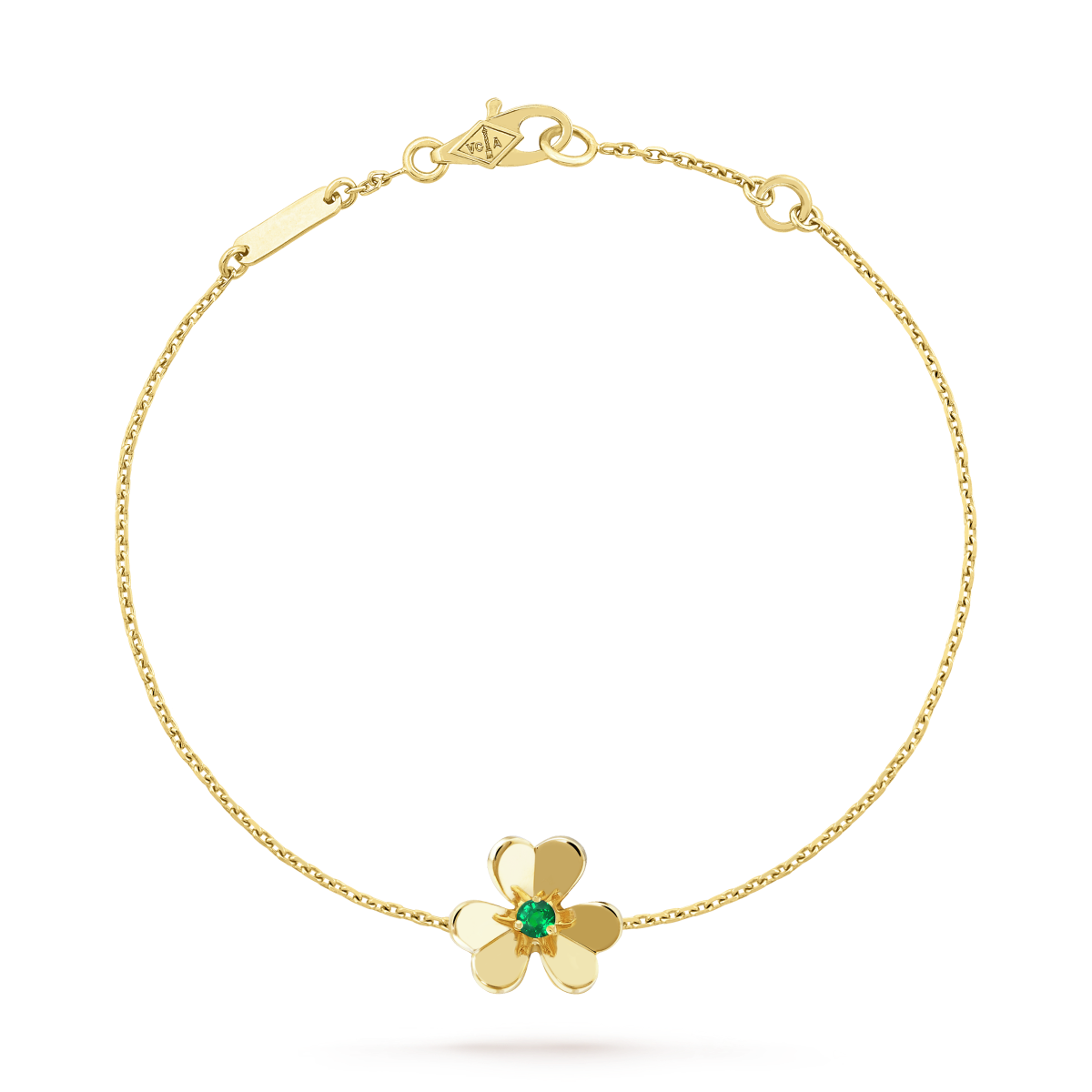 [Dawnora Jewelry]FRIVOLE GOLD FLOWER PINK MALACHITE BRACELET