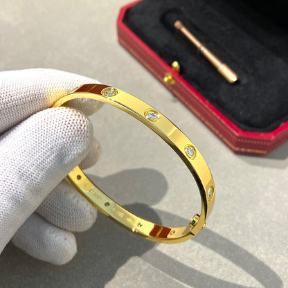 [Dawnora Jewelry]LOVE BRACELET 6.1MM 10 DIAMONDS