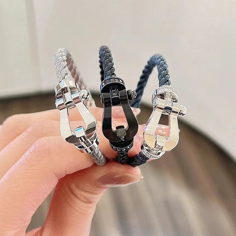 [Dawnora Jewelry]FORCE LARGE HORSESHOE NO DIAMOND BRACELET SILVER