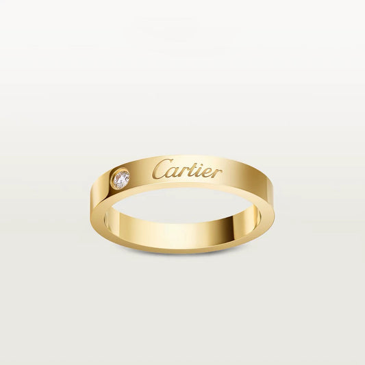 [Dawnora Jewelry]LOVE RING 4MM 1 DIAMOND