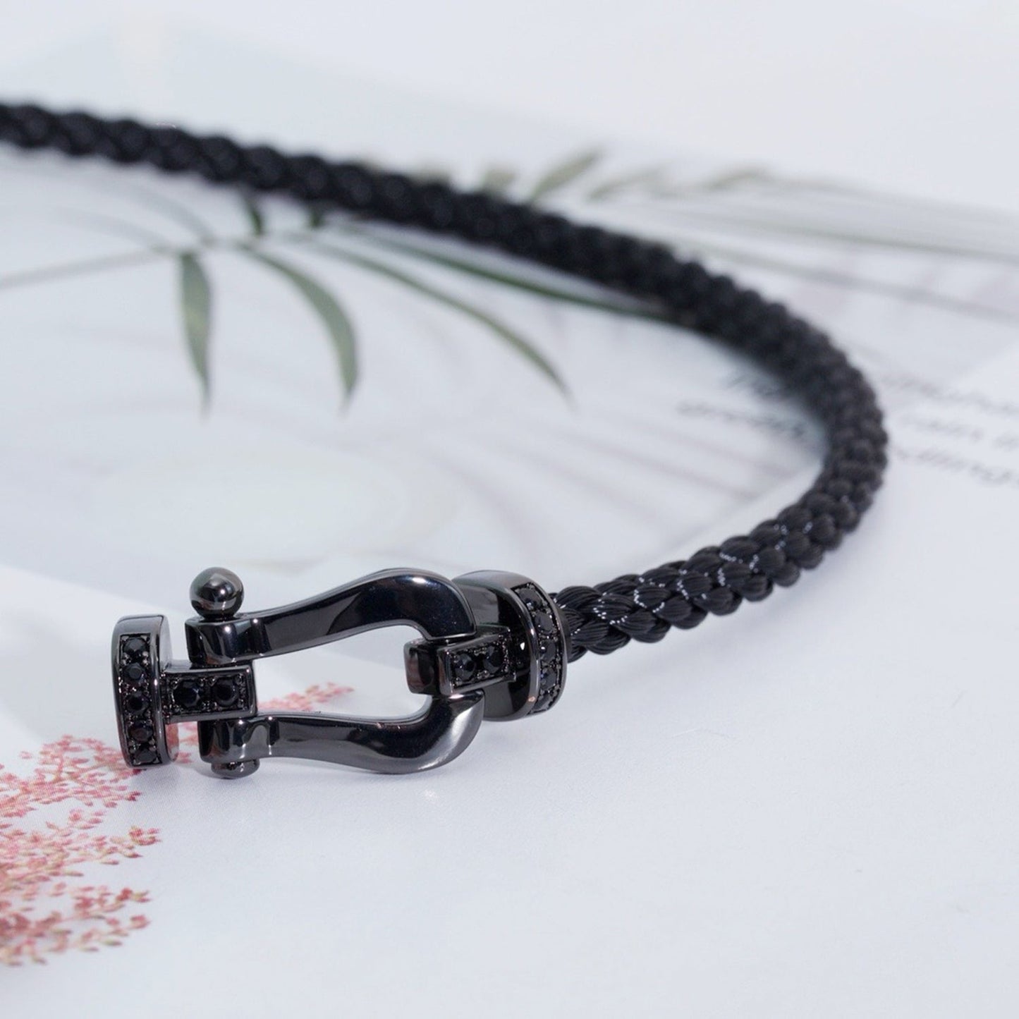 [Dawnora Jewelry]FORCE LARGE SERIES HORSESHOE BLACK SAMURAI BRACELET
