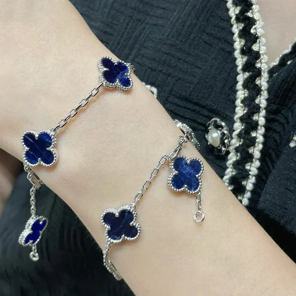[Dawnora Jewelry]CLOVER 5 MOTIF PIETERSITE BRACELET COLLECTION