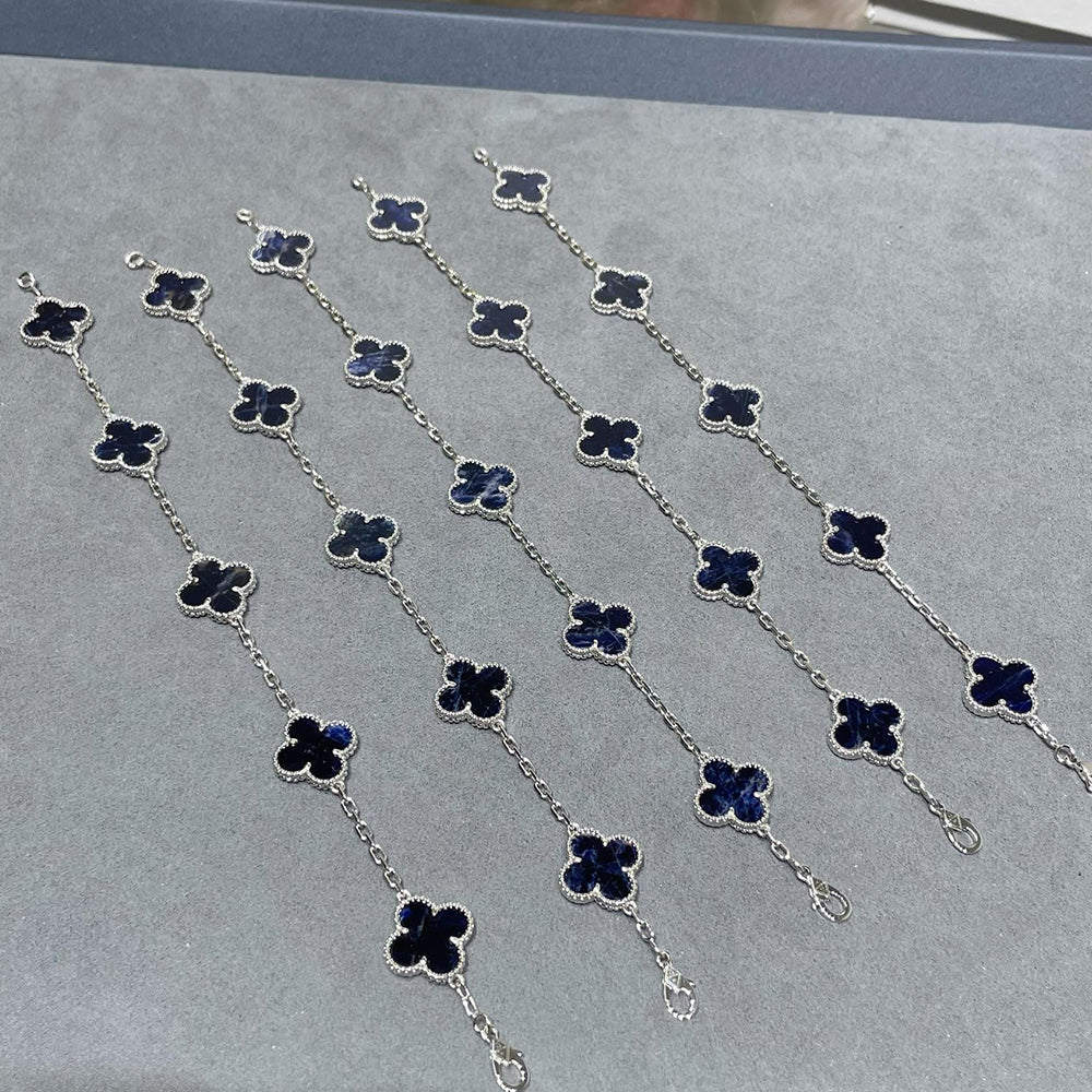 [Dawnora Jewelry]CLOVER 5 MOTIF PIETERSITE BRACELET COLLECTION