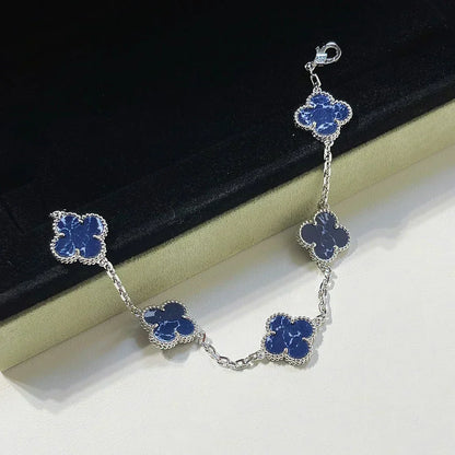 [Dawnora Jewelry]CLOVER 5 MOTIF PIETERSITE BRACELET COLLECTION