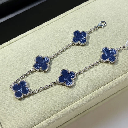 [Dawnora Jewelry]CLOVER 5 MOTIF PIETERSITE BRACELET COLLECTION