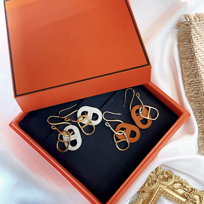 [Dawnora Jewelry]HM O'MAILLON GOLD EARRINGS