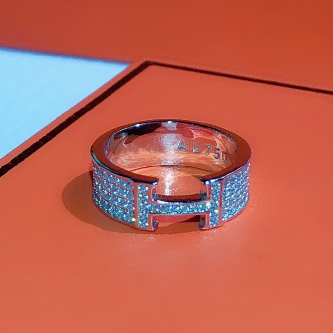 [Dawnora Jewelry]H RING FULL DIAMOND