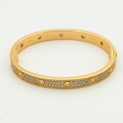 [Dawnora Jewelry]LOVE BRACELET 6.1MM DIAMOND-PAVED 10 BIG DIAMONDS