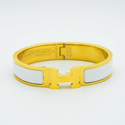 [Dawnora Jewelry]H WHITE BRACELET