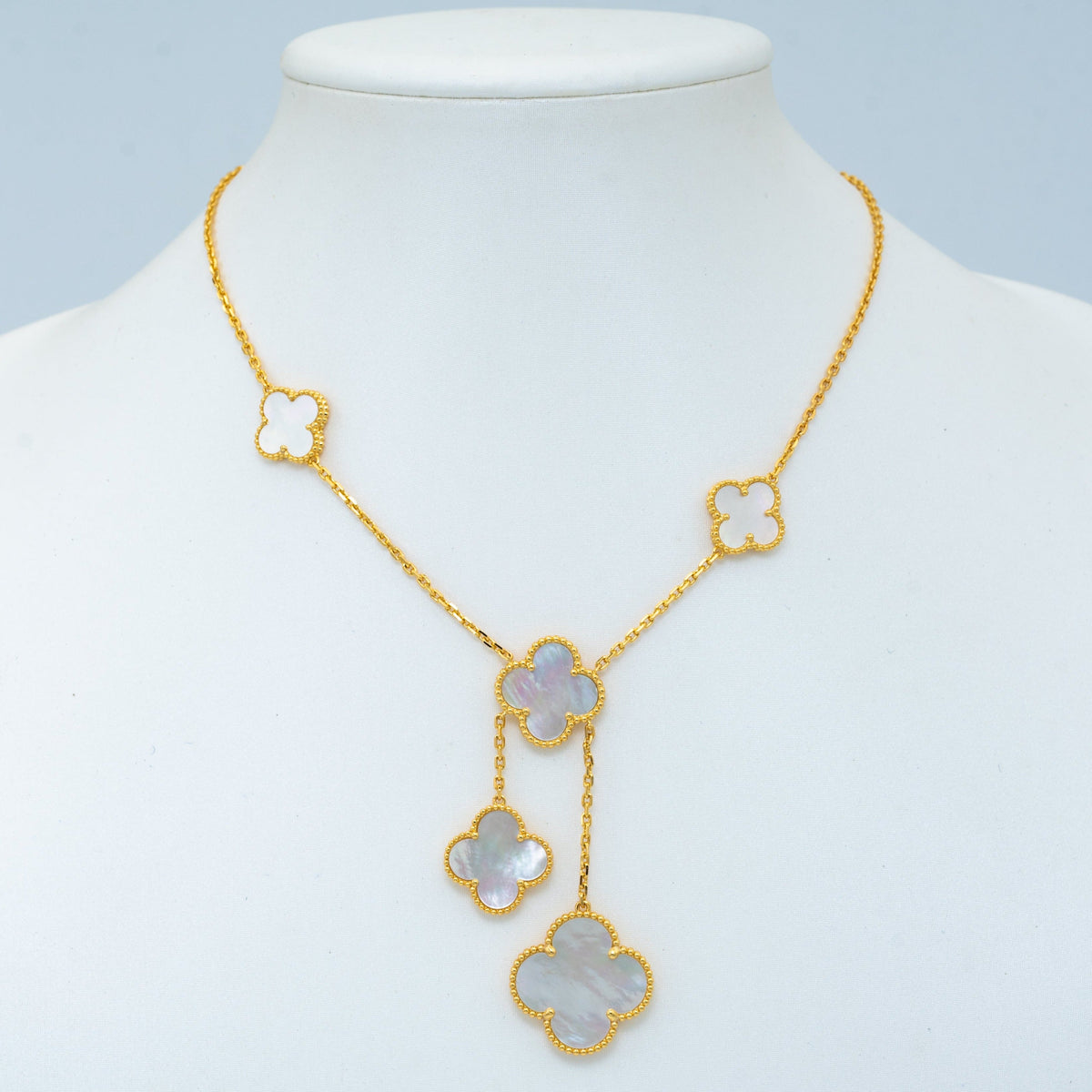 [Dawnora Jewelry]CLOVER MOTHER OF PEARL NECKLACE 6 MOTIF