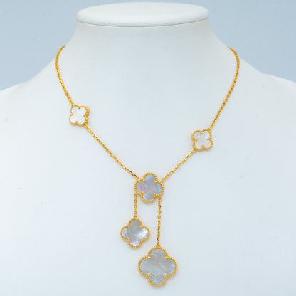 [Dawnora Jewelry]CLOVER MOTHER OF PEARL NECKLACE 6 MOTIF