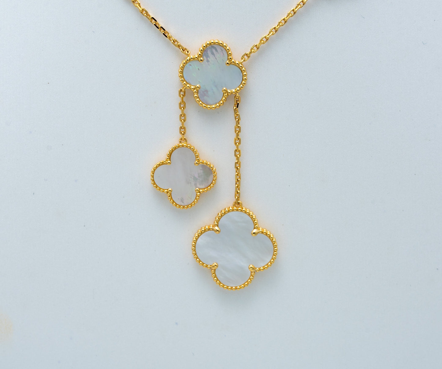 [Dawnora Jewelry]CLOVER MOTHER OF PEARL NECKLACE 6 MOTIF