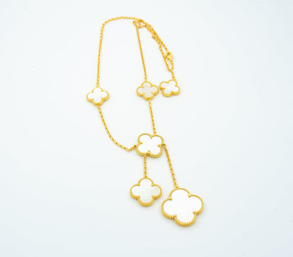[Dawnora Jewelry]CLOVER MOTHER OF PEARL NECKLACE 6 MOTIF