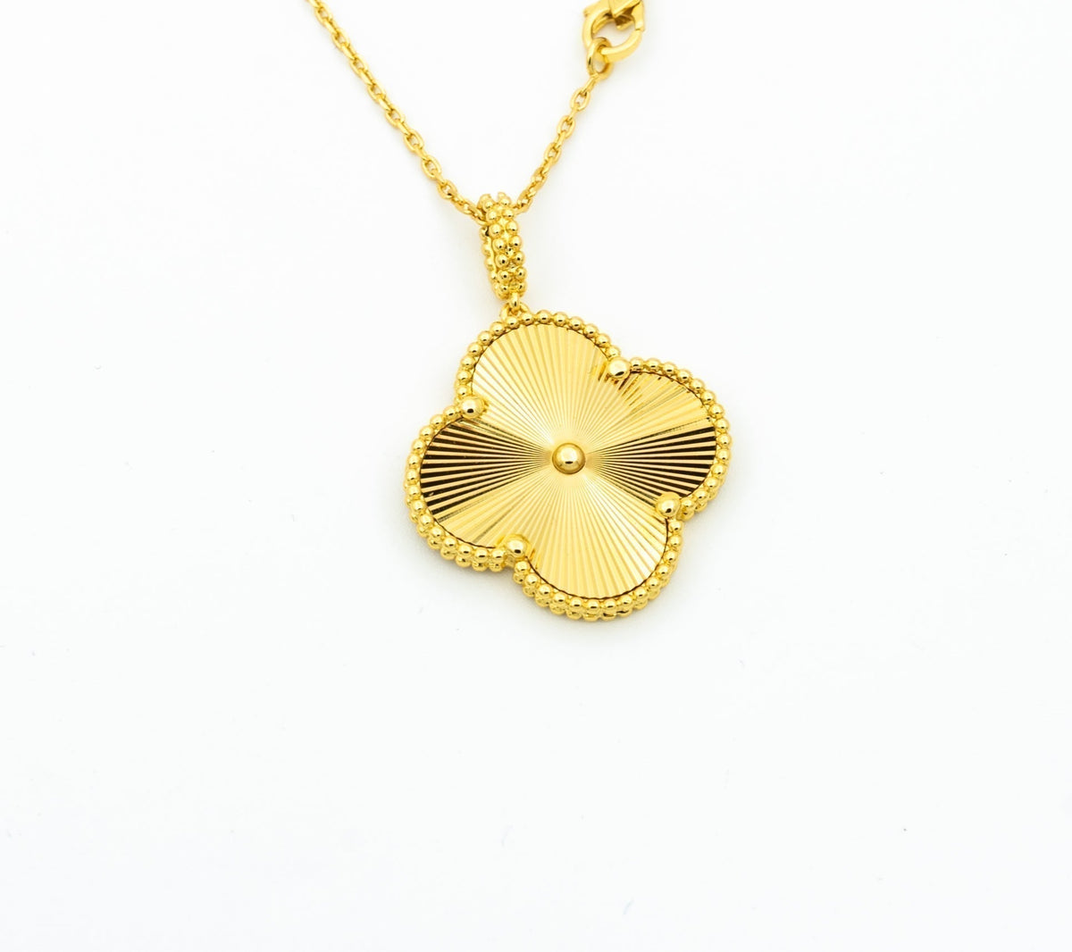 [Dawnora Jewelry]CLOVER 25MM PEDANT NECKLACE GOLD
