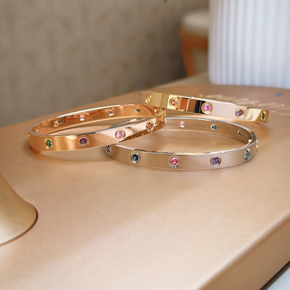 [Dawnora Jewelry]2026 RAINBOW LOVE BRACELET 6.1MM  10 DIAMONDS