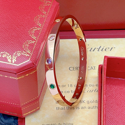 [Dawnora Jewelry]2026 RAINBOW LOVE BRACELET 6.1MM  10 DIAMONDS