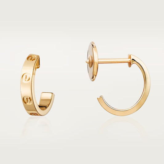 [Dawnora Jewelry]LOVE EARRINGS 2.65 MM NO DIAMOND SMALL