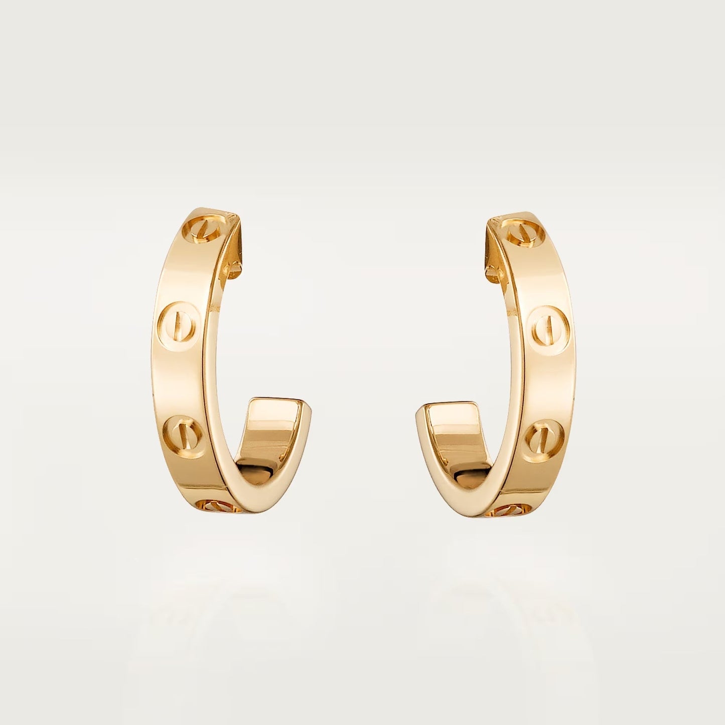 [Dawnora Jewelry]LOVE EARRINGS 2.65 MM NO DIAMOND SMALL