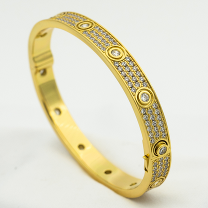 [Dawnora Jewelry]LOVE BRACELET 6.1MM DIAMOND-PAVED 10 BIG DIAMONDS