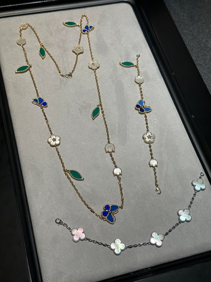 [Dawnora Jewelry] 26 NEW CLOVER 15 MOTIFS LUCKY NECKLACE