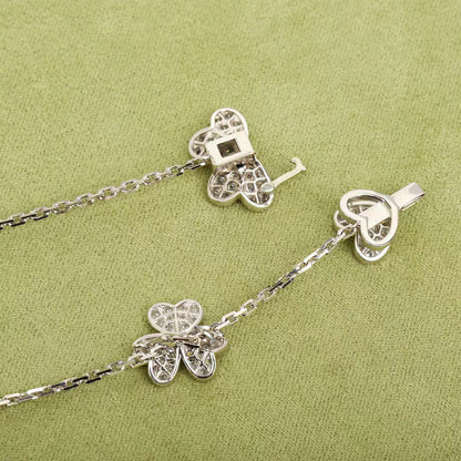 [Dawnora Jewelry]FRIVOLE SILVER 9 FLOWERS NECKLACE