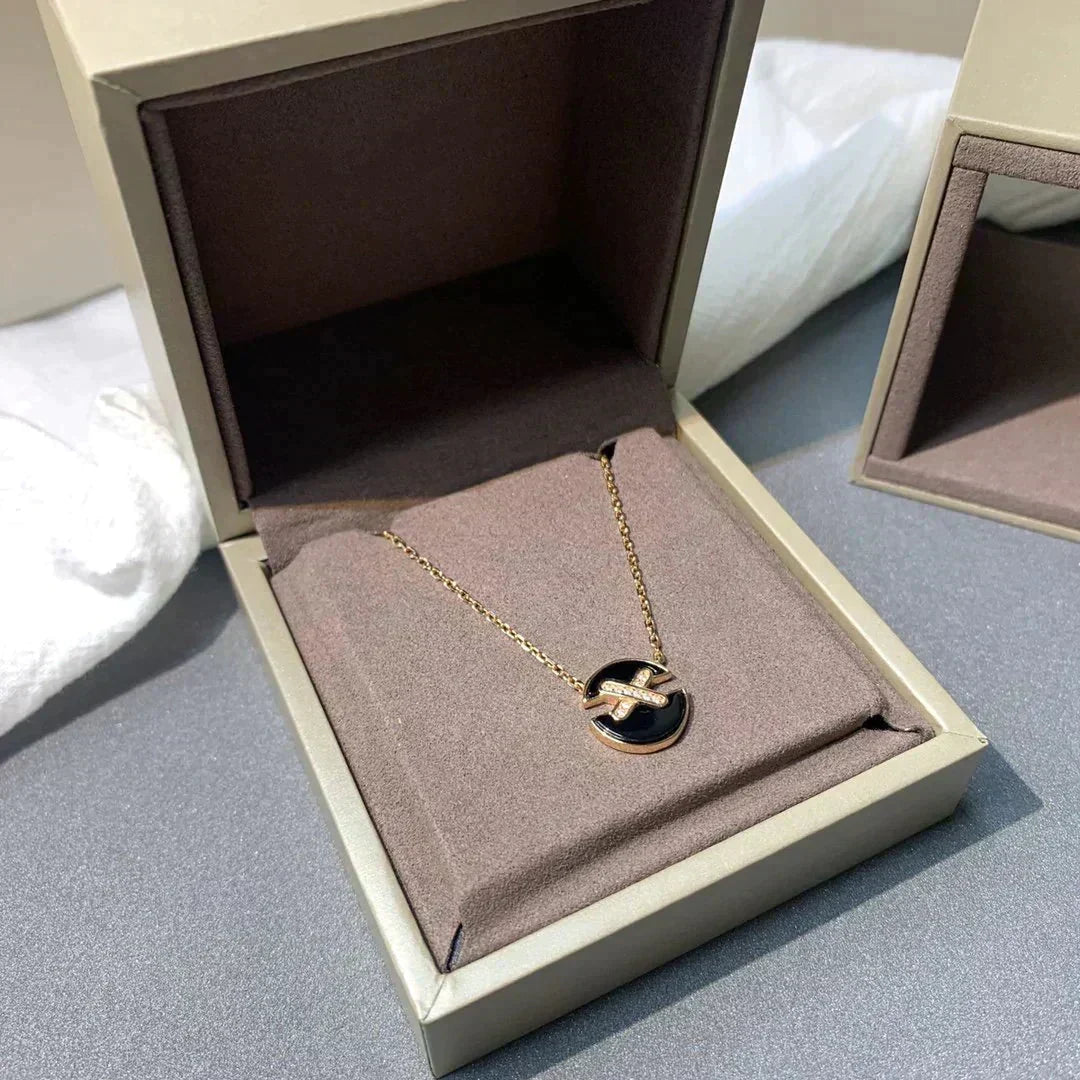 [Dawnora Jewelry]JEUX DE ROSE GOLD DIAMOND NECKLACE