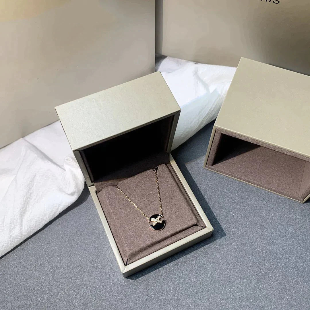 [Dawnora Jewelry]JEUX DE ROSE GOLD DIAMOND NECKLACE