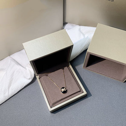 [Dawnora Jewelry]JEUX DE PINK GOLD DIAMOND NECKLACE