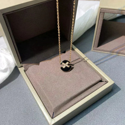 [Dawnora Jewelry]JEUX DE ROSE GOLD DIAMOND NECKLACE