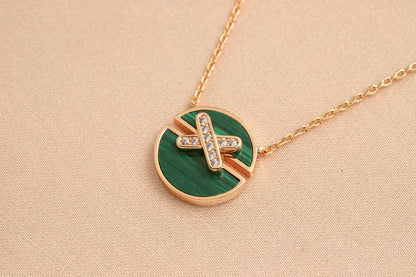 [Dawnora Jewelry]JEUX DE ROSE GOLD DIAMOND NECKLACE