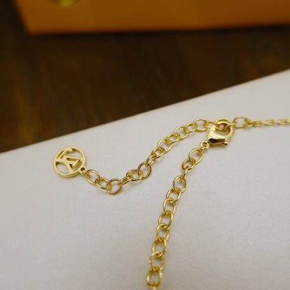 [Dawnora Jewelry]BLOOMING SUPPLE NECKLACE BRASS