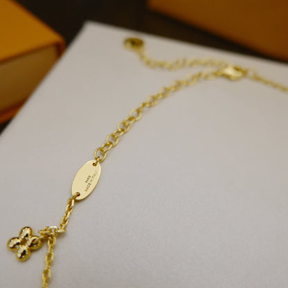 [Dawnora Jewelry]BLOOMING SUPPLE NECKLACE BRASS