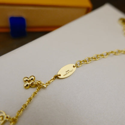 [Dawnora Jewelry]BLOOMING SUPPLE NECKLACE BRASS