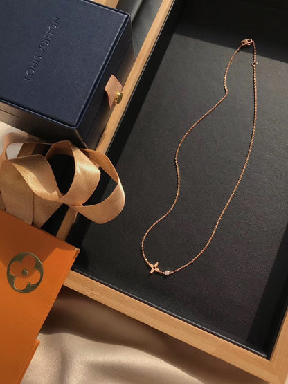 [Dawnora Jewelry]BLOSSOM PENDANT PINK GOLD AND DIAMOND