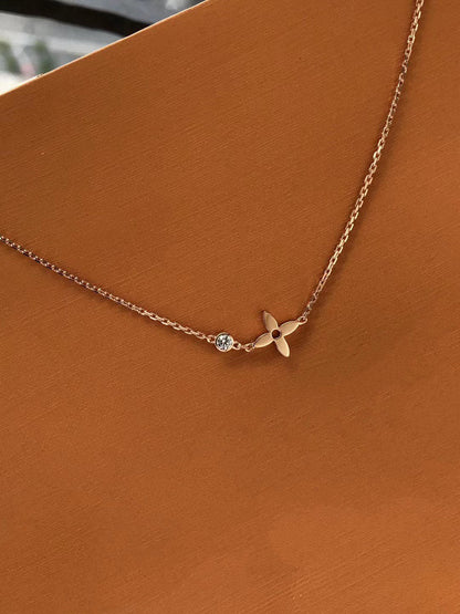 [Dawnora Jewelry]BLOSSOM PENDANT PINK GOLD AND DIAMOND