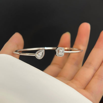 [Dawnora Jewelry]JONC FLEX MY TWIN TOI & MOI SILVER DIAMOND BRACELET