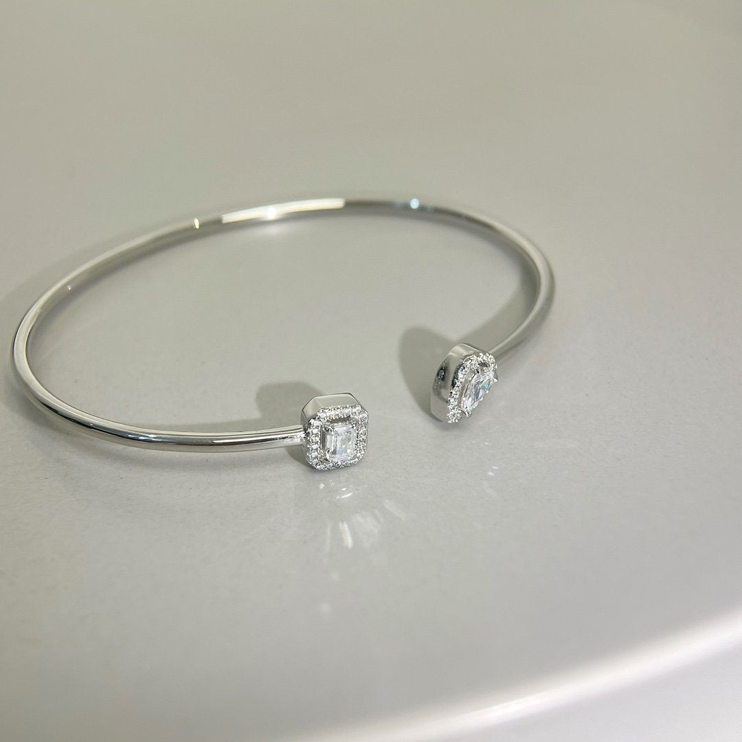 [Dawnora Jewelry]JONC FLEX MY TWIN TOI & MOI SILVER DIAMOND BRACELET
