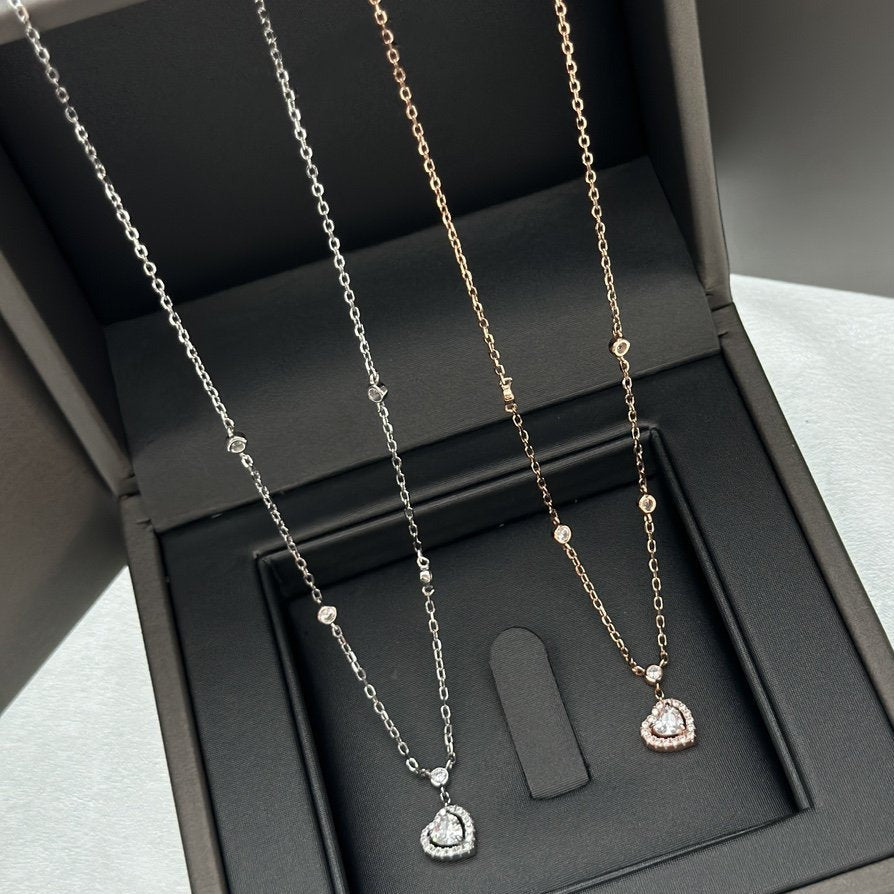 [Dawnora Jewelry]JOY HEART DIAMOND NECKLACE
