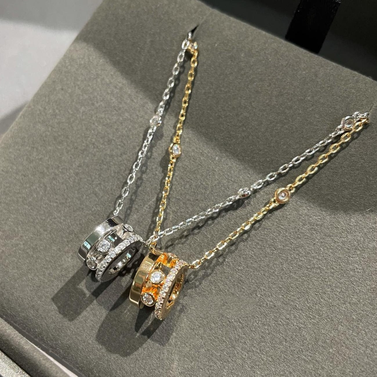 [Dawnora Jewelry]CHAIN MOVE ROMANE PEDAND NECKLACE