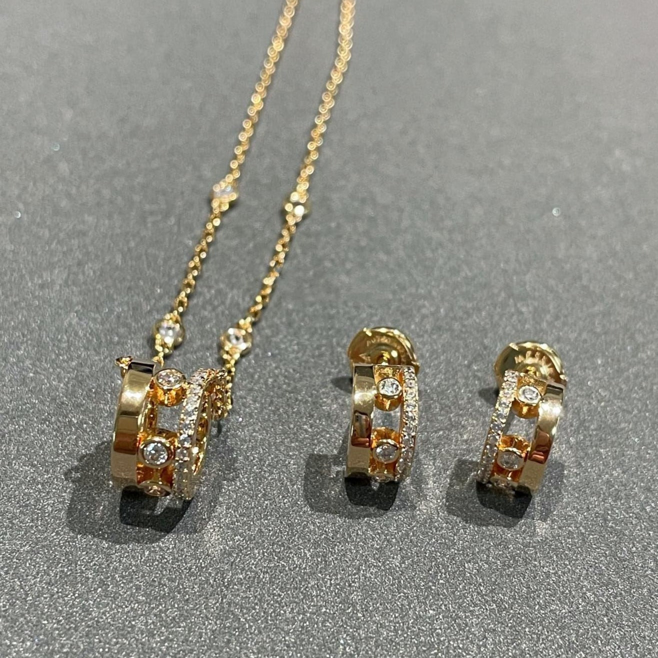 [Dawnora Jewelry]CHAIN MOVE ROMANE PEDAND NECKLACE