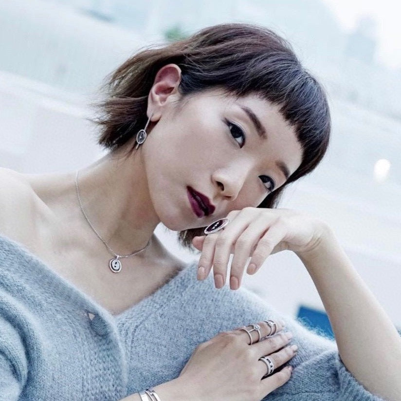 [Dawnora Jewelry]LUCKY MOVE ARROW PINK GOLD DIAMOND EARRINGS