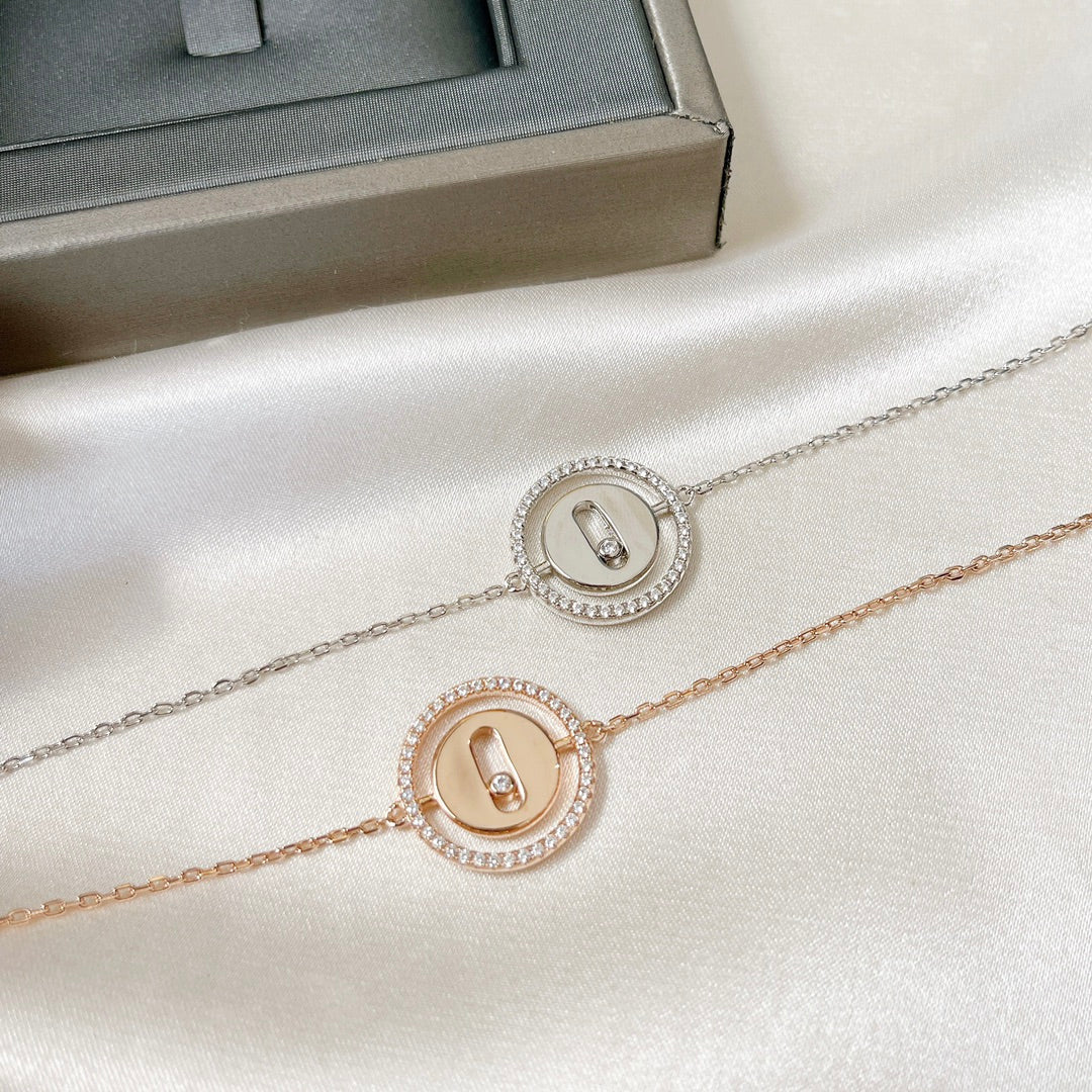 [Dawnora Jewelry]LUCKY MOVE PAVED DIAMOND BRACELET