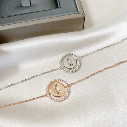 [Dawnora Jewelry]LUCKY MOVE PAVED DIAMOND BRACELET