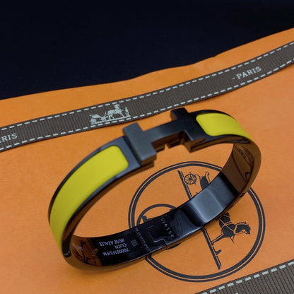 [Dawnora Jewelry]CLIC HM SO BLACK YELLOW BRACELET