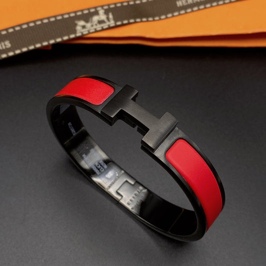 [Dawnora Jewelry]CLIC HM SO BLACK RED BRACELET